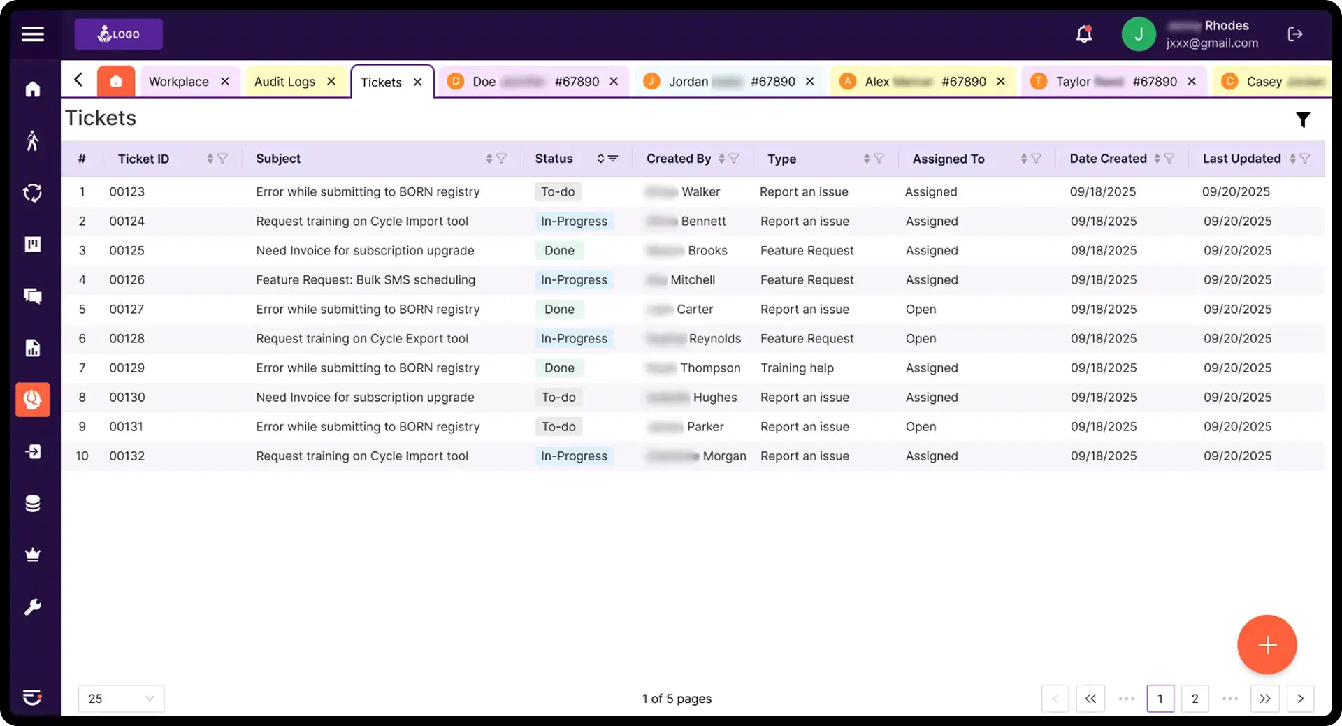 Clinic reporting dashboard